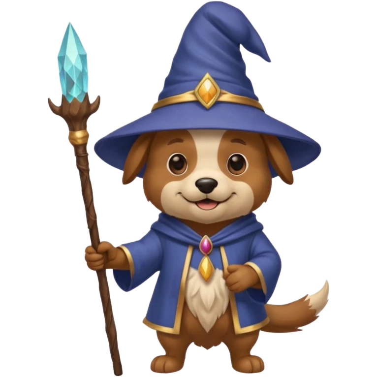 Dog wizard emoji