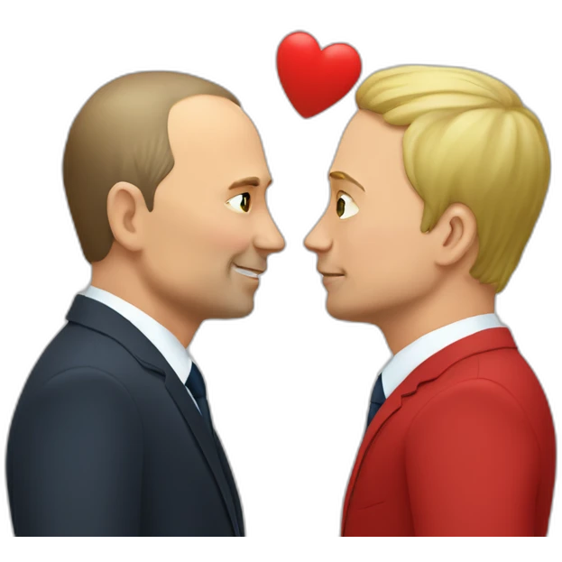 putin-and-Zelenskyy-kissing emoji