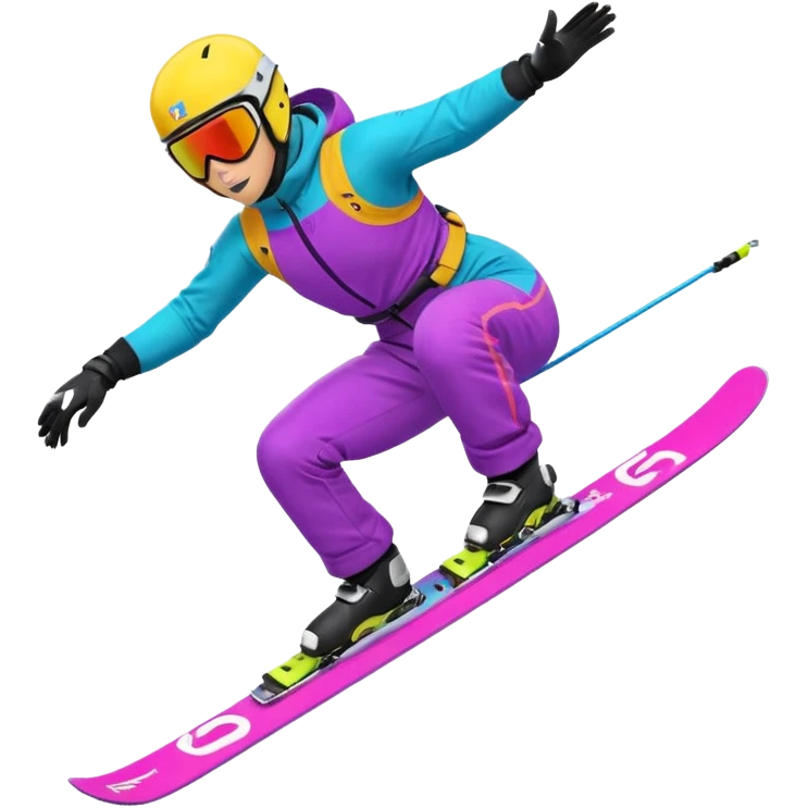 Freestyle skiing emoji