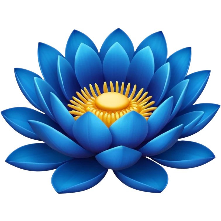 Blue lotus  emoji