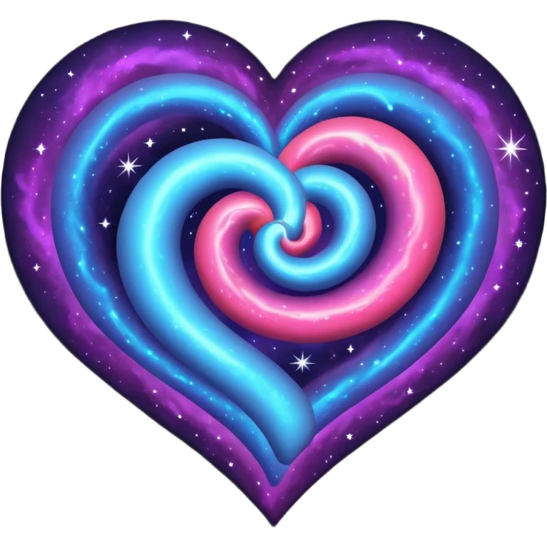 Nebulae heart emoji