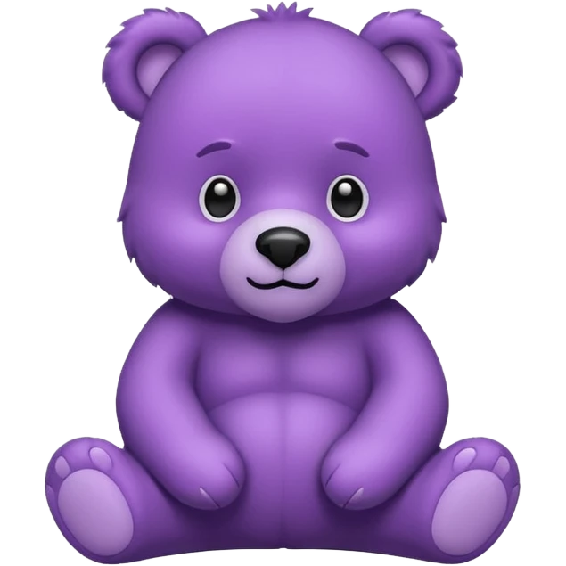 Purple colored bear 🐻  emoji