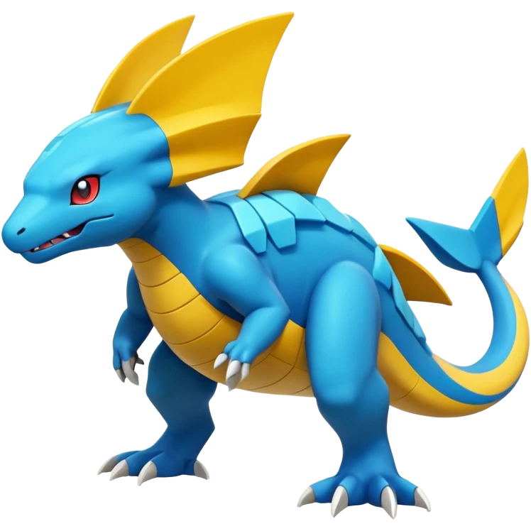 Helioptile-Heliolisk-Miraidon-Pokémon, full body emoji