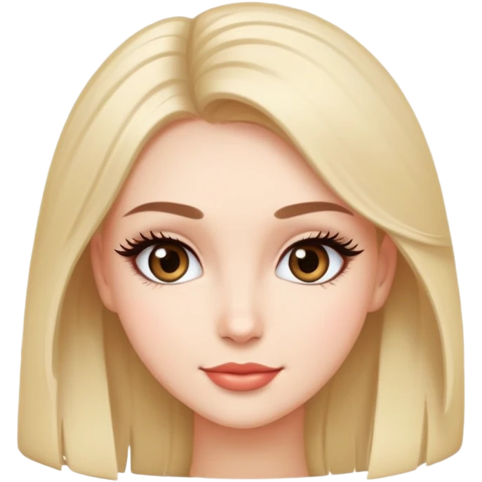 Flirty cute face eyes with lashes  emoji