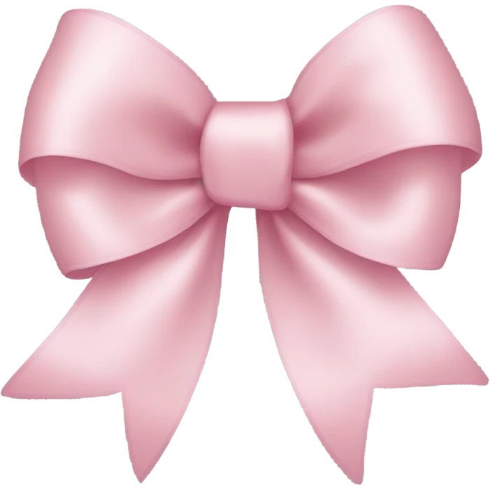 light pink ribbon bow emoji