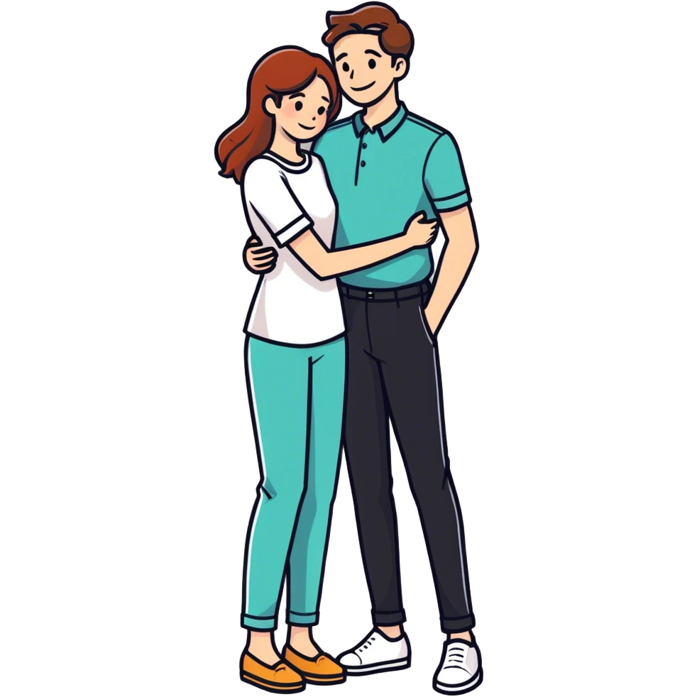 two young lovers reunited  emoji