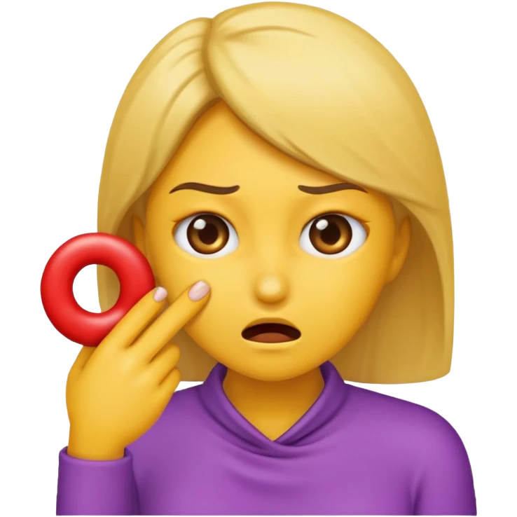 Women emoji choking herself with x’s for eyes emoji