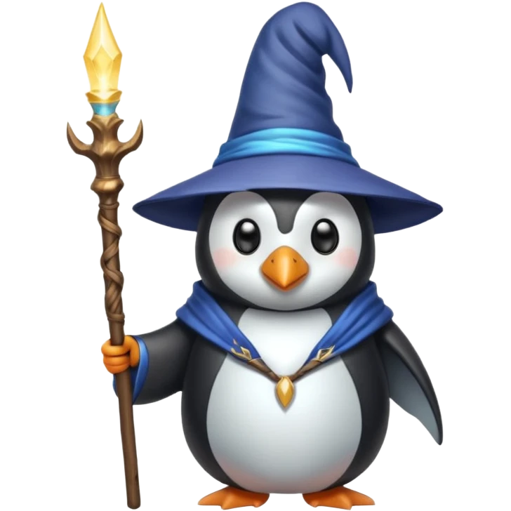 Penguin Wizard emoji