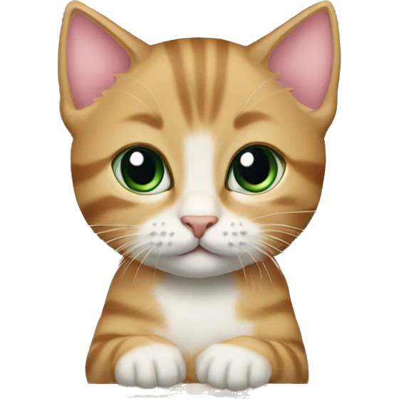 kitten on a computer emoji