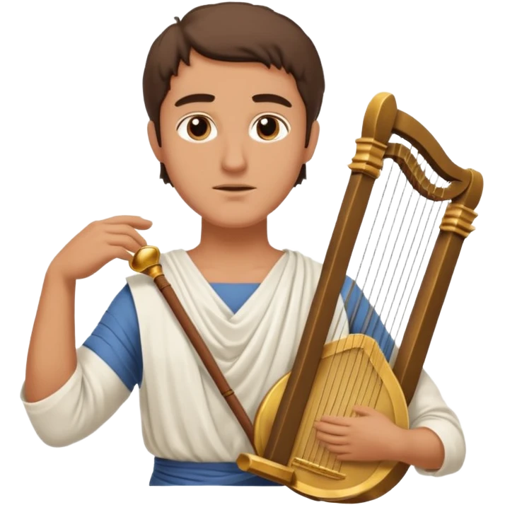 ancient greek people listening to a poet emoji