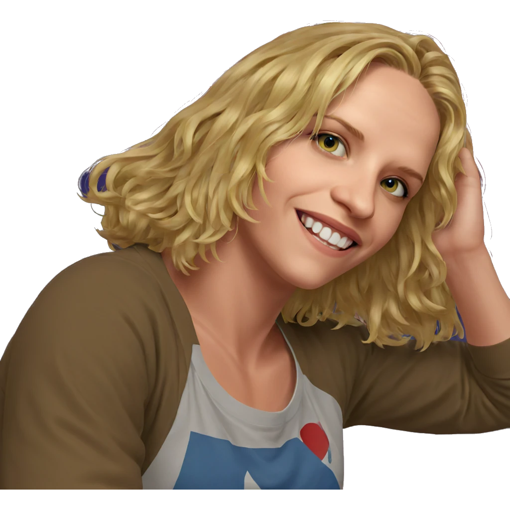 smiling blonde boy portrait emoji