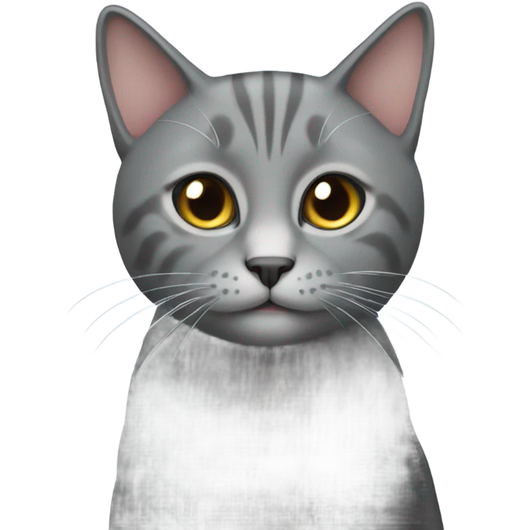 Grey cat emoji