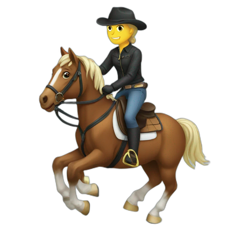 horse riding emoji
