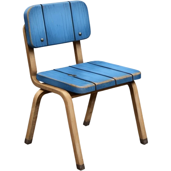 blue school chair emoji