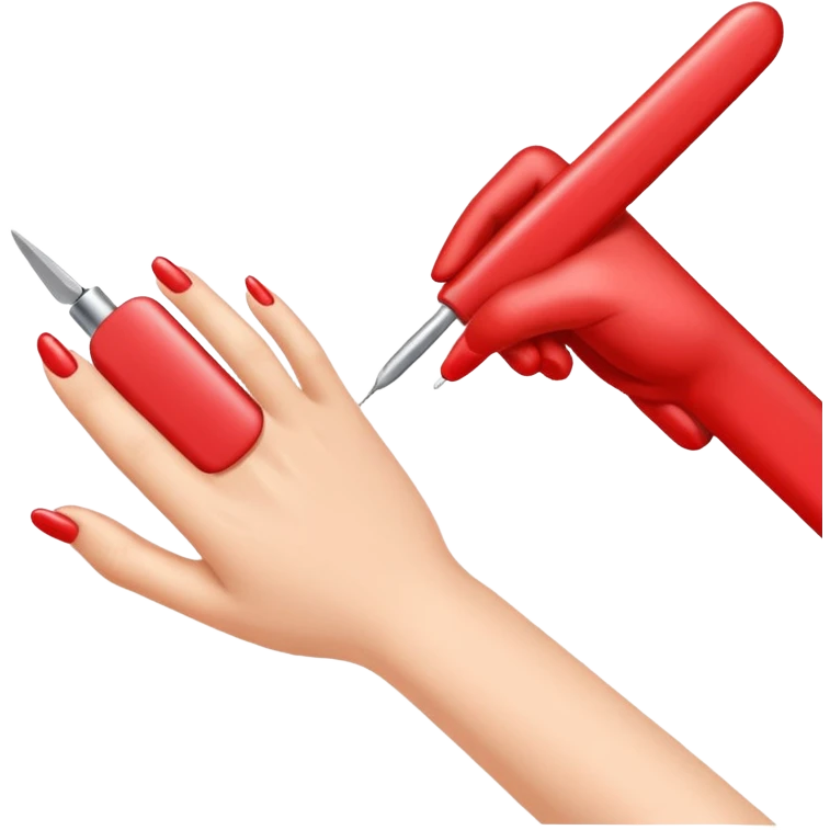 filing nails emoji
