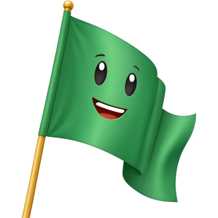 Green flag emoji