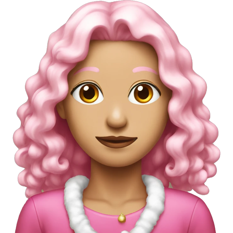 chrismast pink emoji