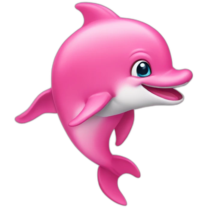 Pink delphin emoji
