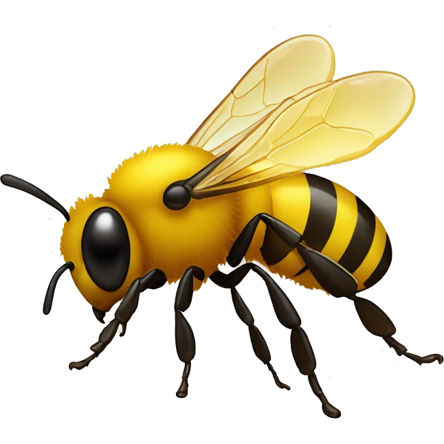 Bee coated in slimy honey  emoji