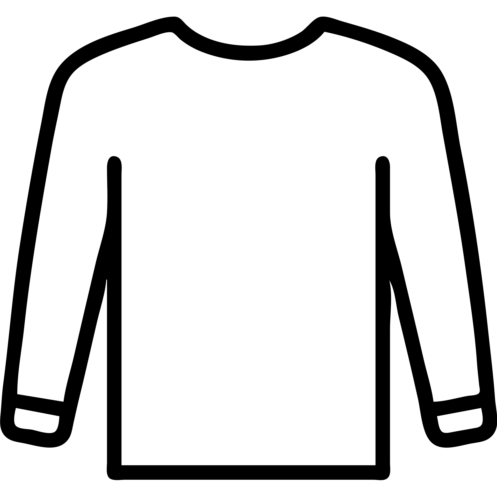 outlined long sleeve shirt icon emoji