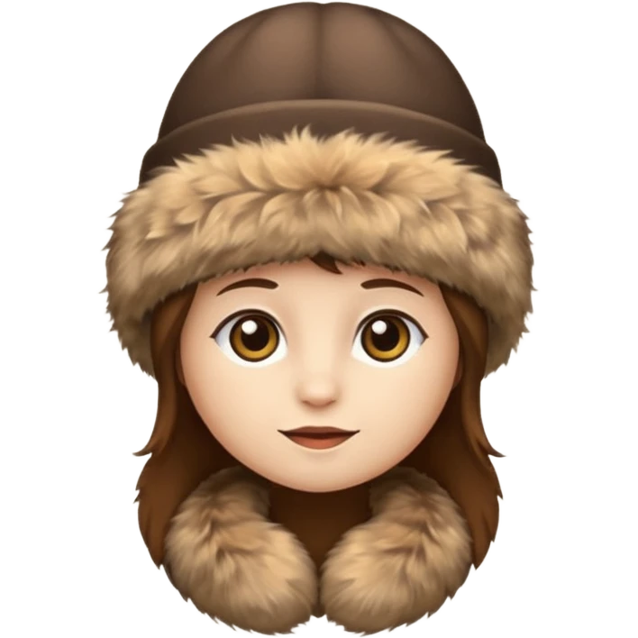 just fur hat no face emoji