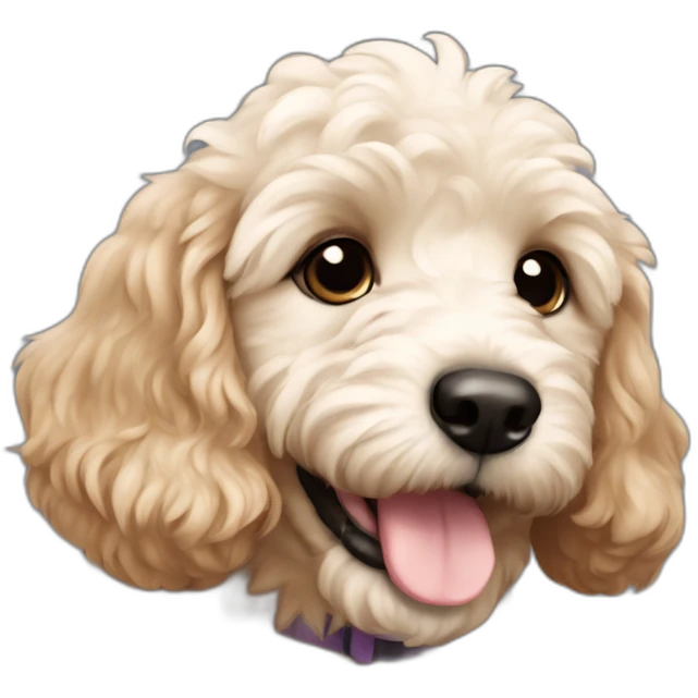Spoodle puppy emoji