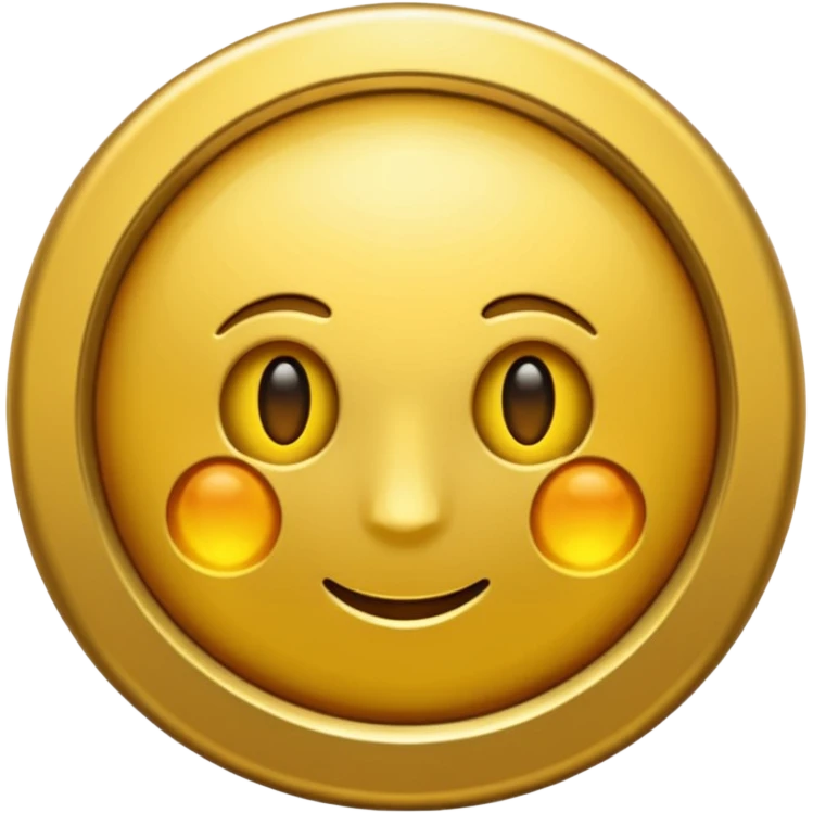 Crea un circulo dorado emoji