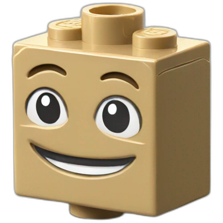 Lego smile brick emoji