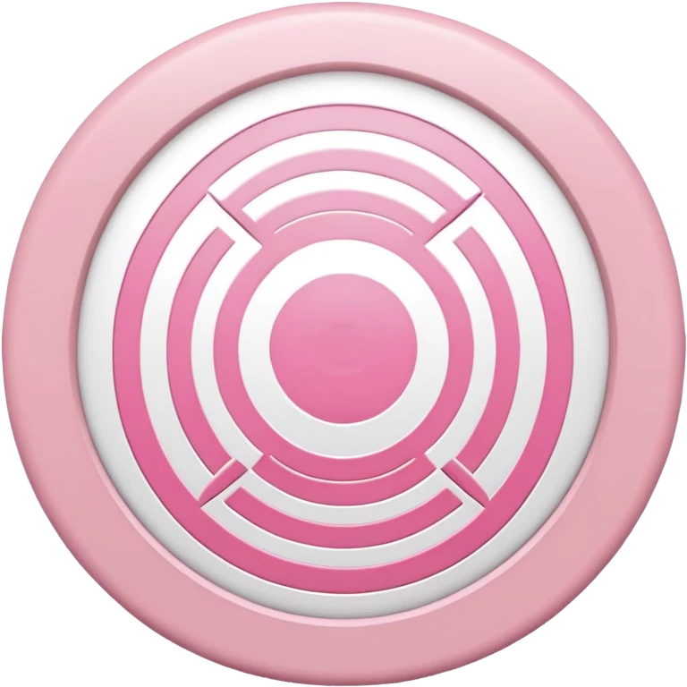 Light pink target emoji