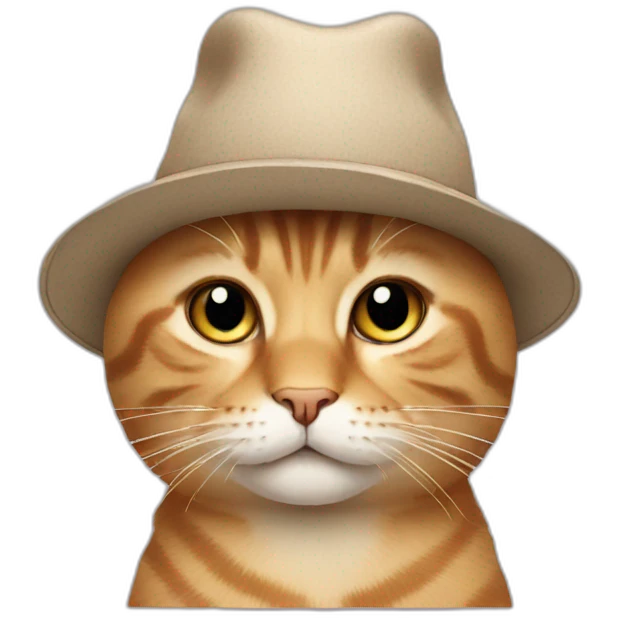 Cat wearing a hat emoji