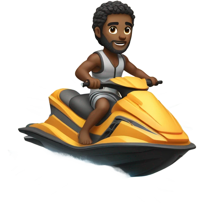 Moses on a jet ski emoji