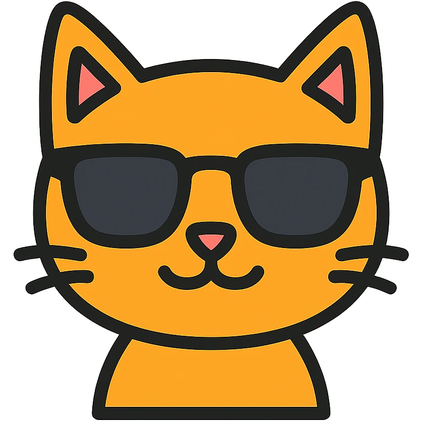 cat wearing sunglasses emoji