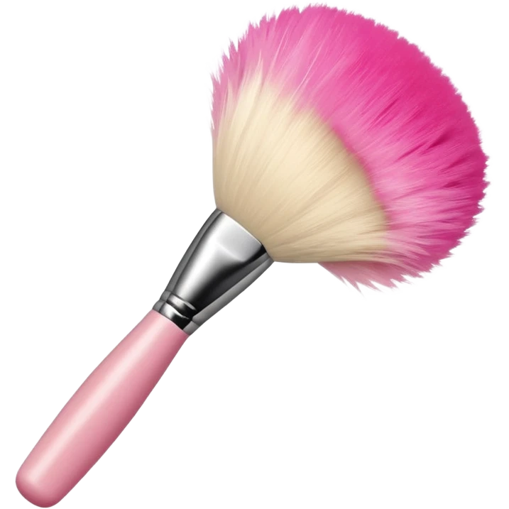 Blush makeup brush emoji