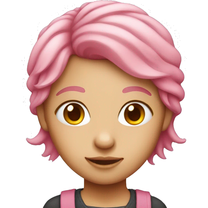 pink haired girl emoji