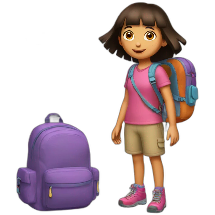 Dora ´s backpack emoji