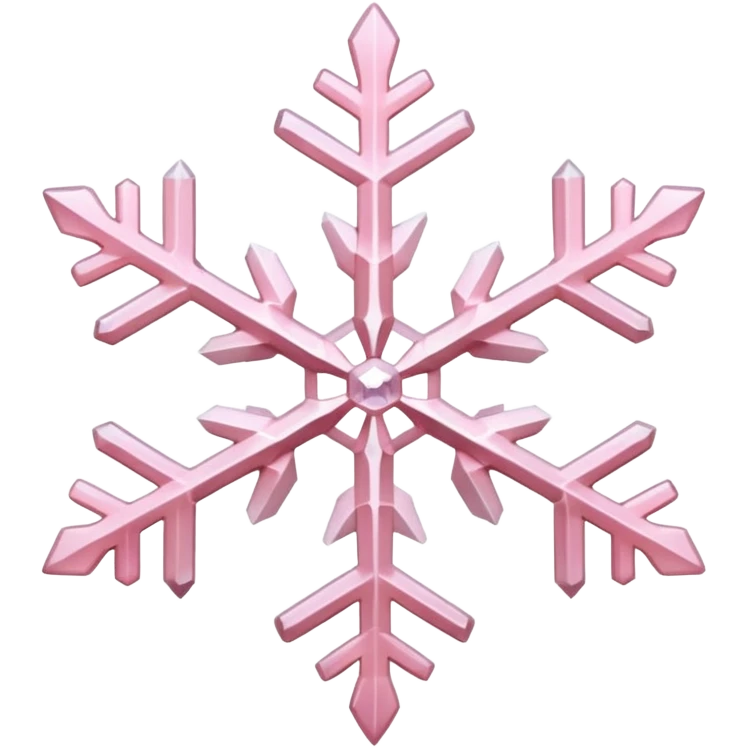 light pink snowflake emoji