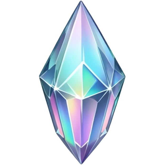 silver iridescent nebula crystal shard emoji