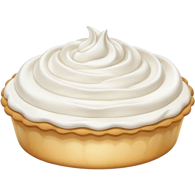 whole cream pie, simple, clear emoji