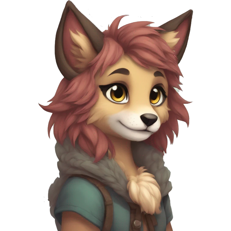 Shy cute anthro furry by Falvie, LiLaiRa, griffsnuff, AngieWolf emoji