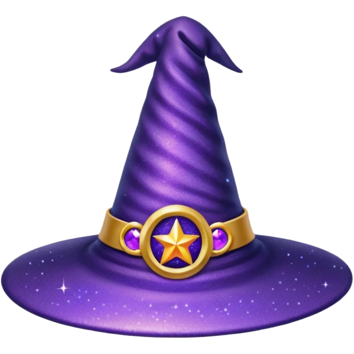 Glitter Chapéu de bruxa emoji