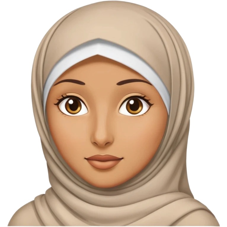 Голая девушка мусульманка в хиджабе с огромными сиськами  emoji