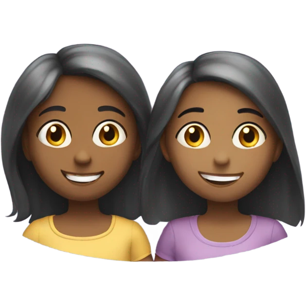 Girls in love emoji