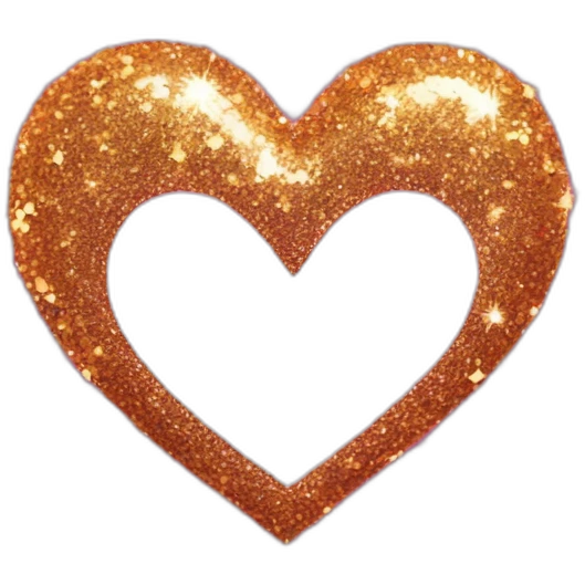Glitter heart  emoji