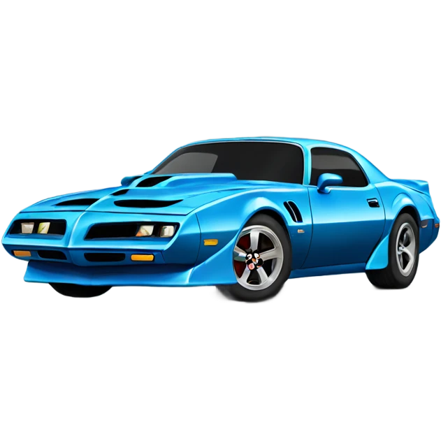 Blue trans am emoji
