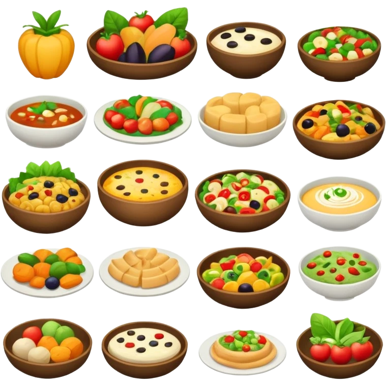 веганское меню emoji