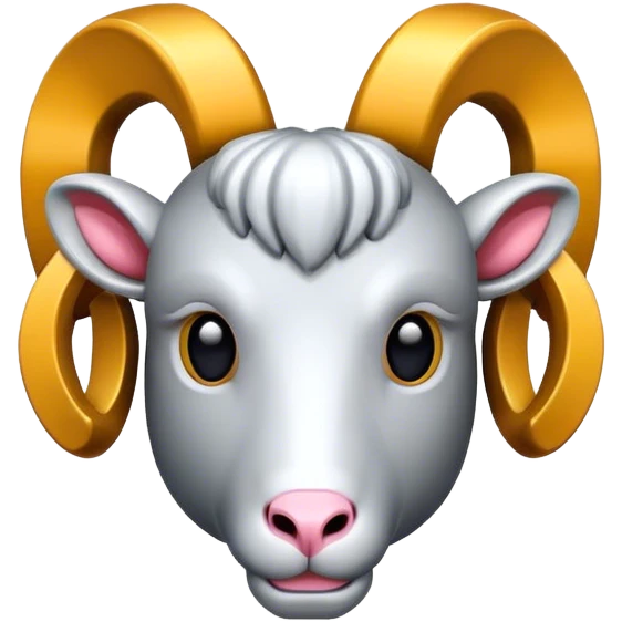 Mechanical Ram(Goat) head  emoji