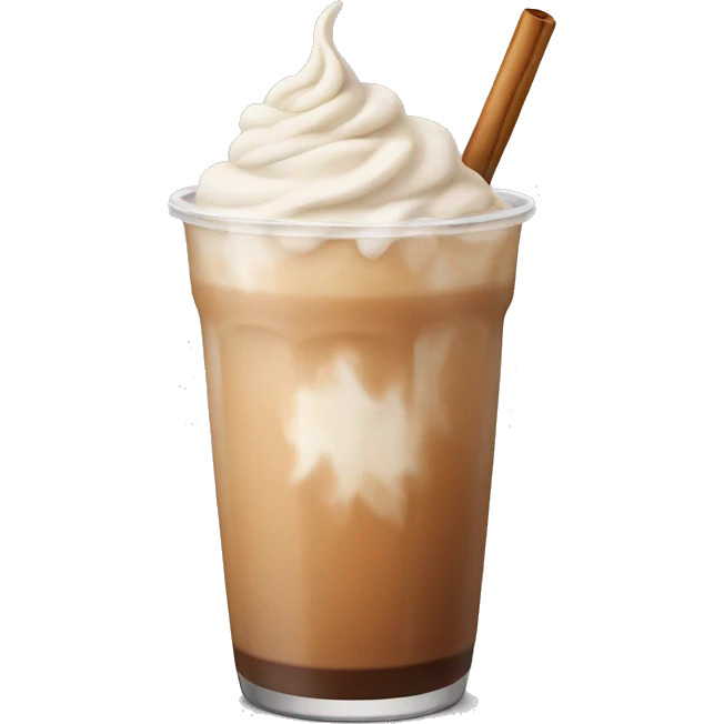 Iced chai tea latte emoji