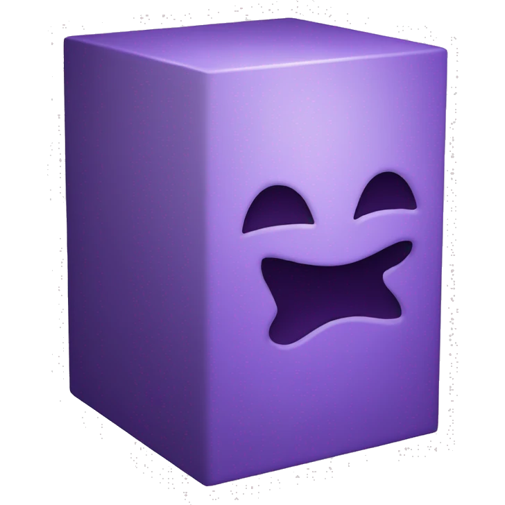 purple hacking virtual box emoji