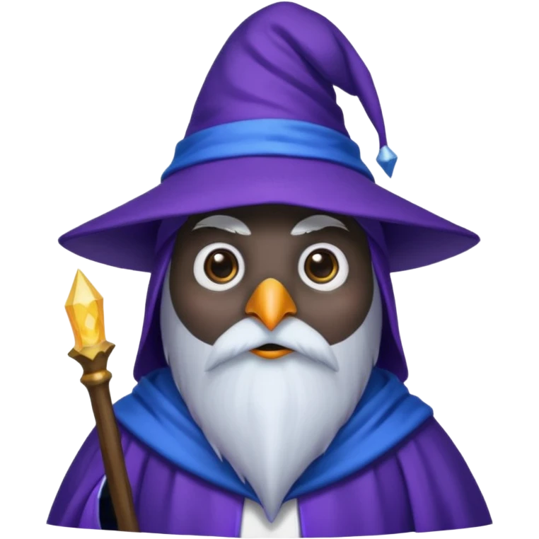 Penguin Wizard emoji