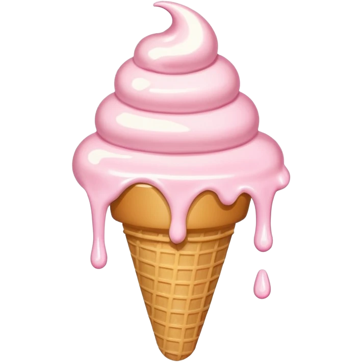 melting ice cream from heat emoji